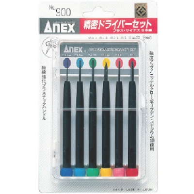 ANEX 安力士 900-精密螺絲刀套裝正負6個組